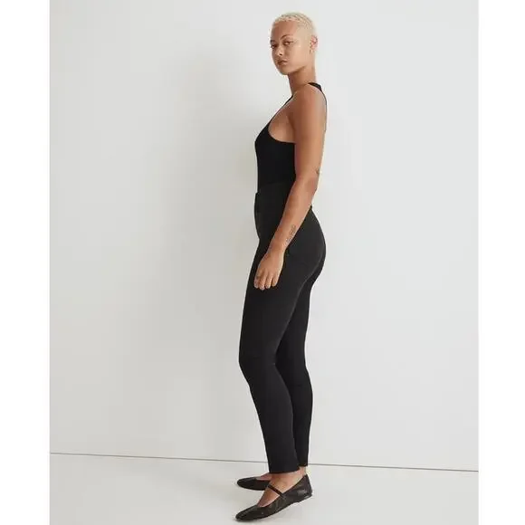 NWT Madewell Curvy 10" High-Rise Skinny Jeans in Black Frost Size 24